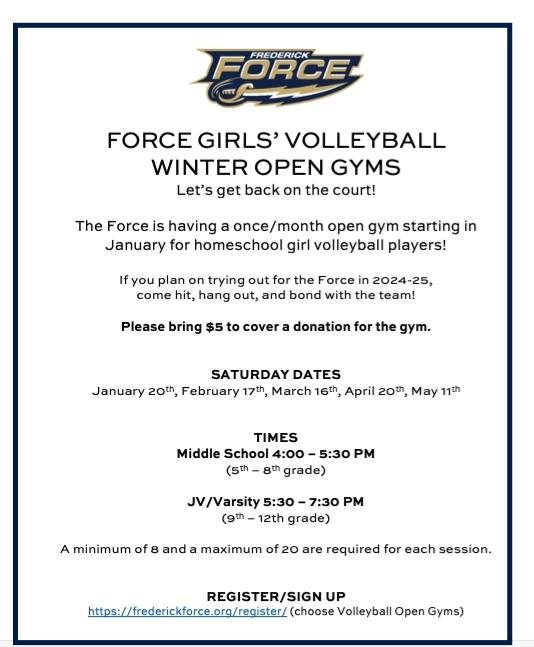 Volleyball 2024 open gyms